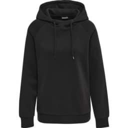 Zeige Details für hmlRed Classic Hoodie - Damen / weißes Burg-Logo  Bild von hmlRed Classic Hoodie - Damen / weißes Burg-Logo